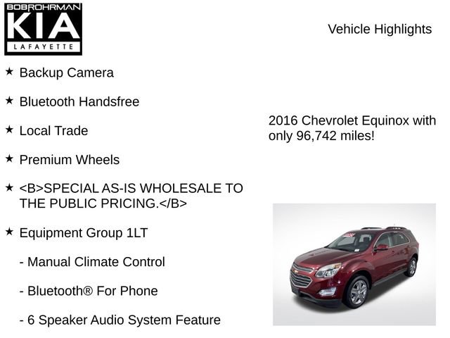 Used 2016 Chevrolet Equinox LT w/ Convenience Package FWD image 8