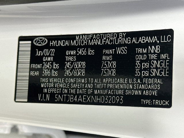Used 2022 Hyundai Santa Cruz SEL w/ Cargo Package FWD image 24