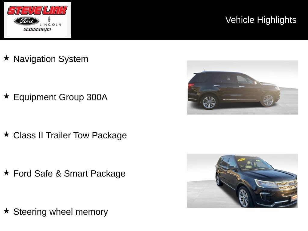Used 2019 Ford Explorer Limited w/ Ford Safe & Smart Package AWD/4WD image 7