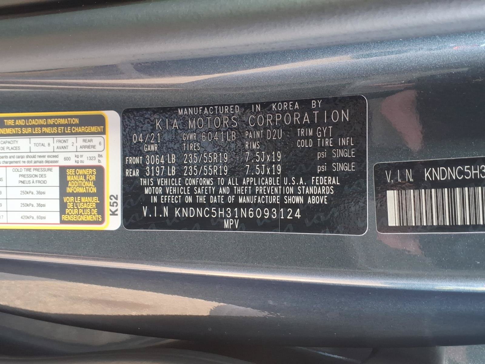 Used 2022 Kia Carnival EX FWD image 29
