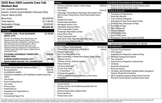 Used 2025 RAM 2500 Laramie AWD/4WD image 18