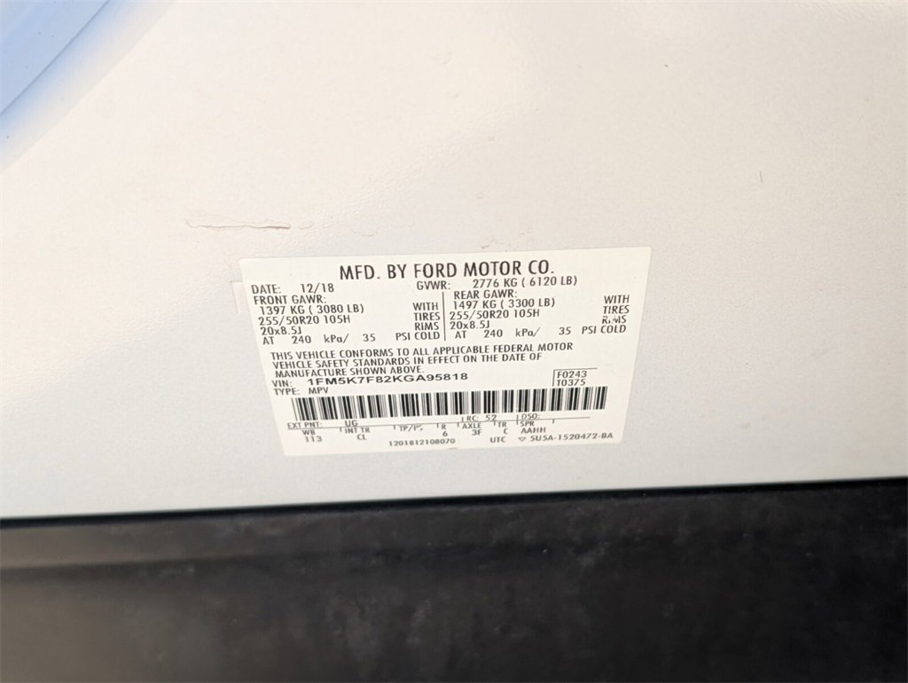 Used 2019 Ford Explorer Limited w/ Class III Trailer Tow Package image 19