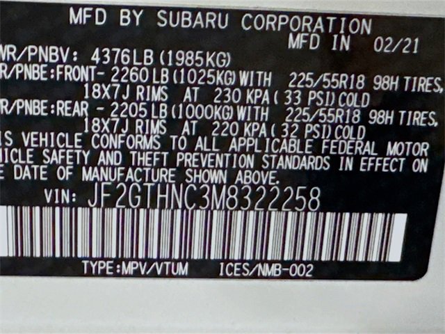 Used 2021 Subaru Crosstrek 2.5i Limited w/ Moonroof Package 2 image 33