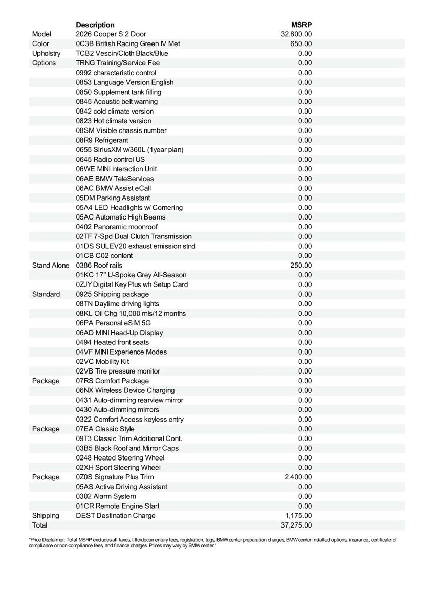 New 2026 MINI Cooper S image 12
