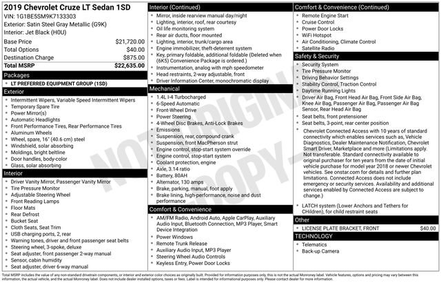 Used 2019 Chevrolet Cruze LT image 5