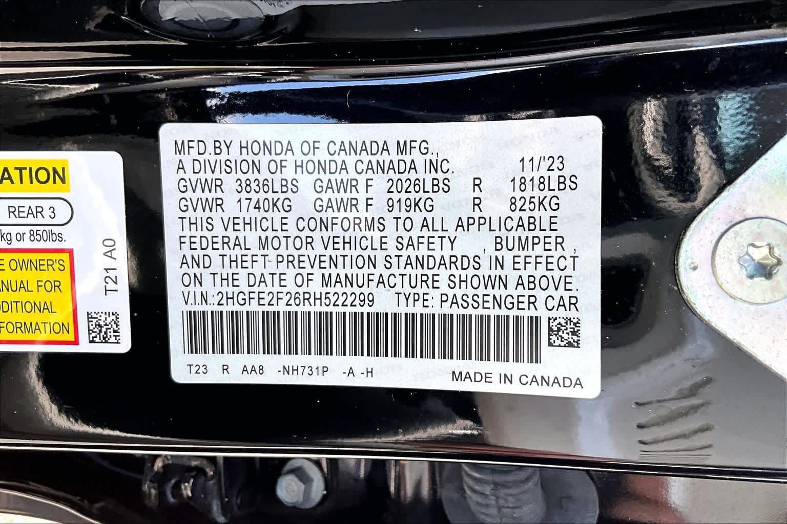 Used 2024 Honda Civic LX image 33