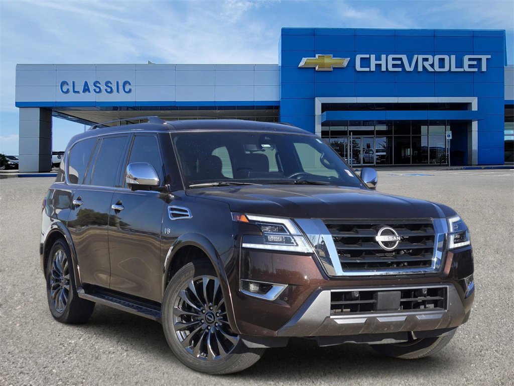 Used 2021 Nissan Armada Platinum w/ Captain's Chairs Package