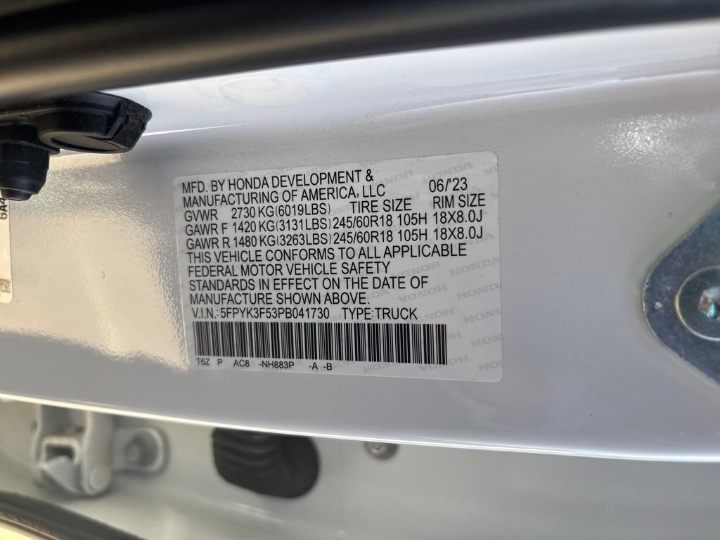 Certified 2023 Honda Ridgeline RTL image 31