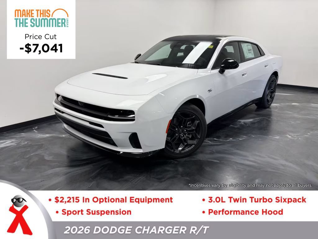 New 2026 Dodge Charger R/T w/ Blacktop Package