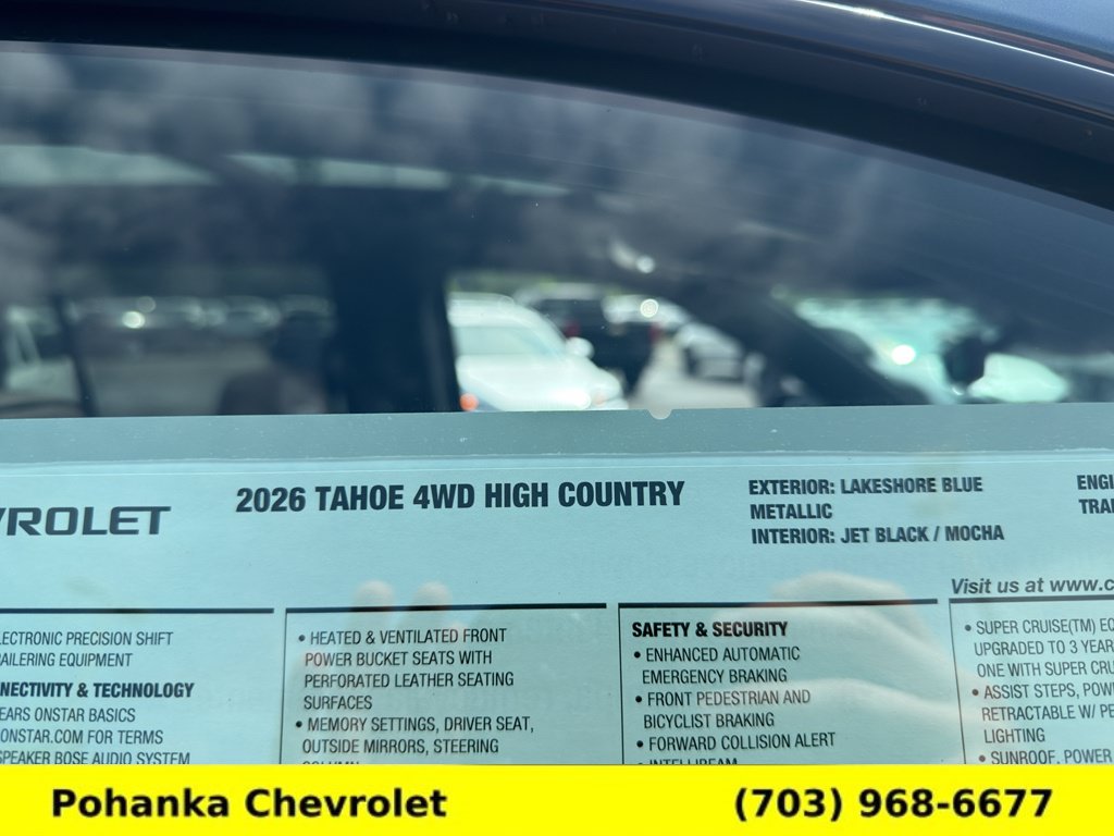 New 2026 Chevrolet Tahoe High Country AWD/4WD image 31