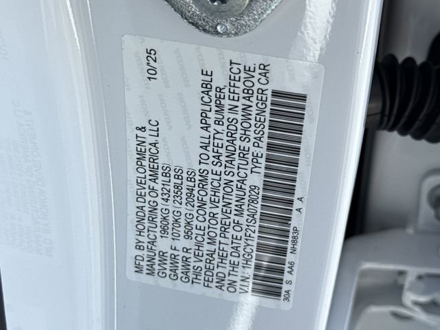 New 2025 Honda Accord LX image 35