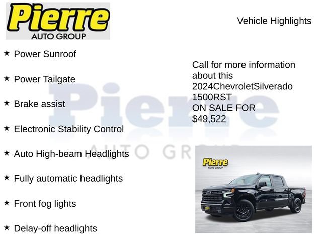 Used 2024 Chevrolet Silverado 1500 RST w/ Convenience Package II AWD/4WD image 22