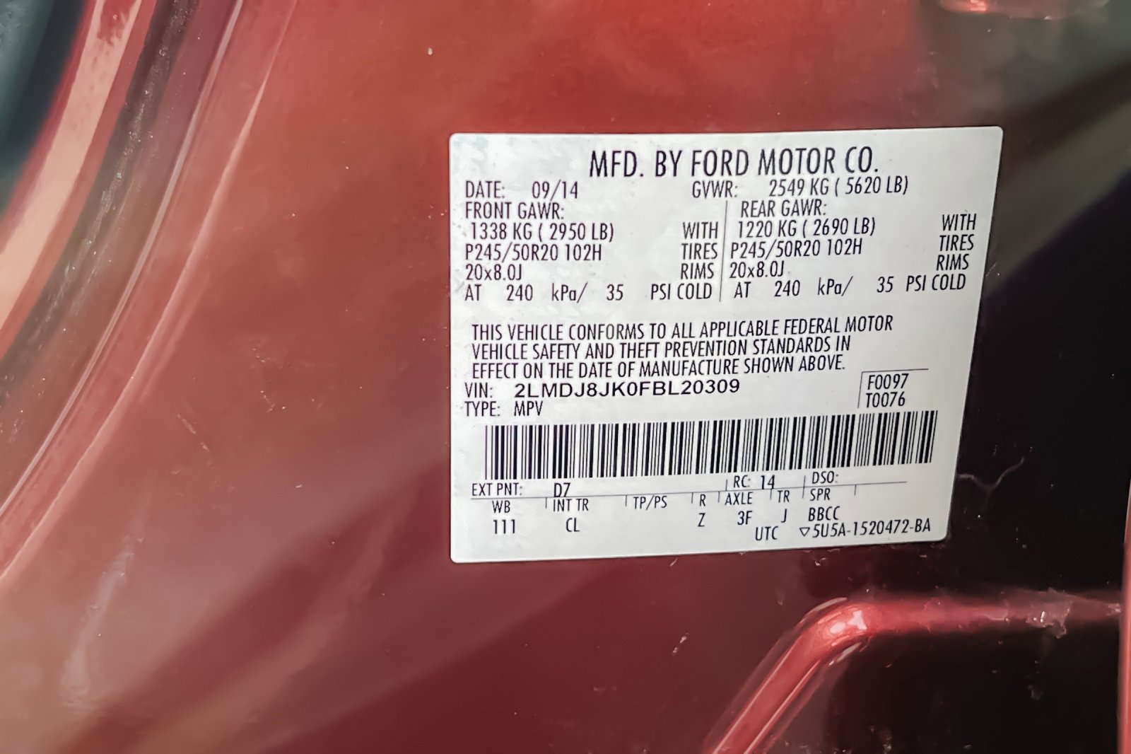 Used 2015 Lincoln MKX AWD w/ Equipment Group 102A image 41