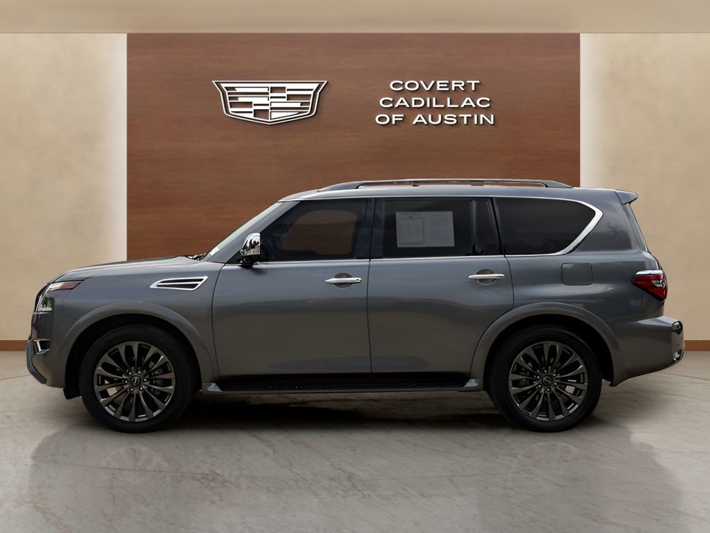 Used 2021 Nissan Armada Platinum w/ Captain's Chairs Package RWD video 2