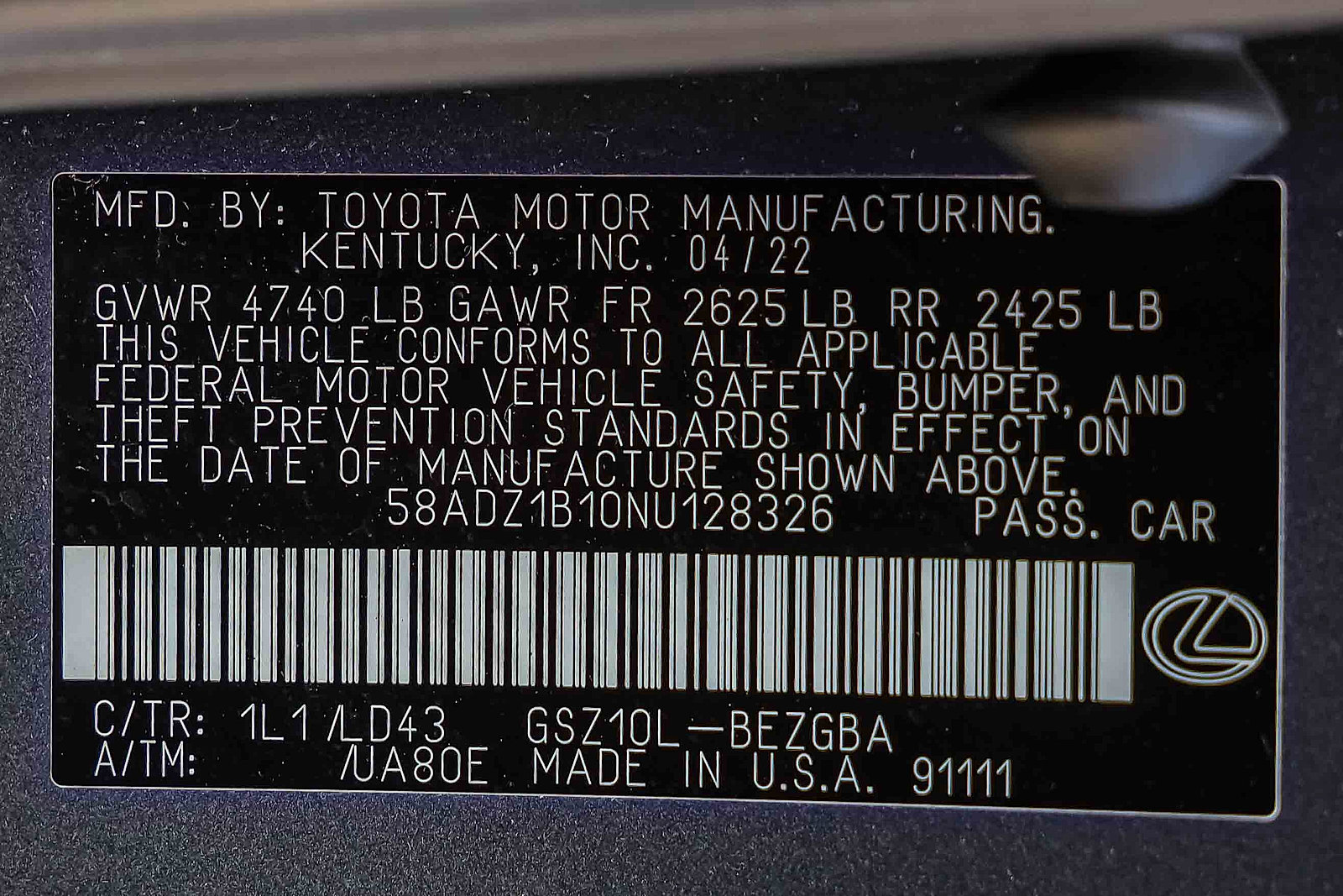 Used 2022 Lexus ES 350 w/ Premium Package image 29