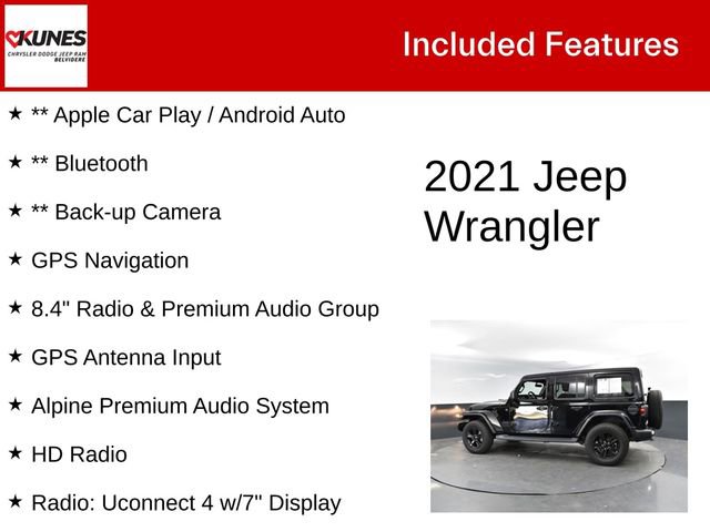 Used 2021 Jeep Wrangler Unlimited Sahara image 3
