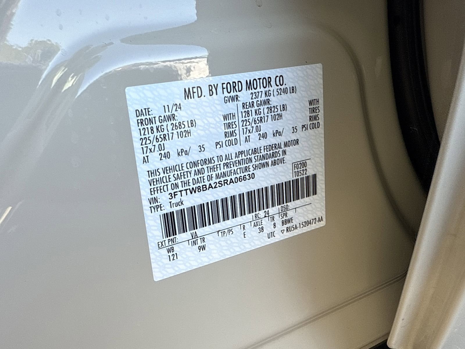 Certified 2025 Ford Maverick XL w/ Equipment Group 102A image 30