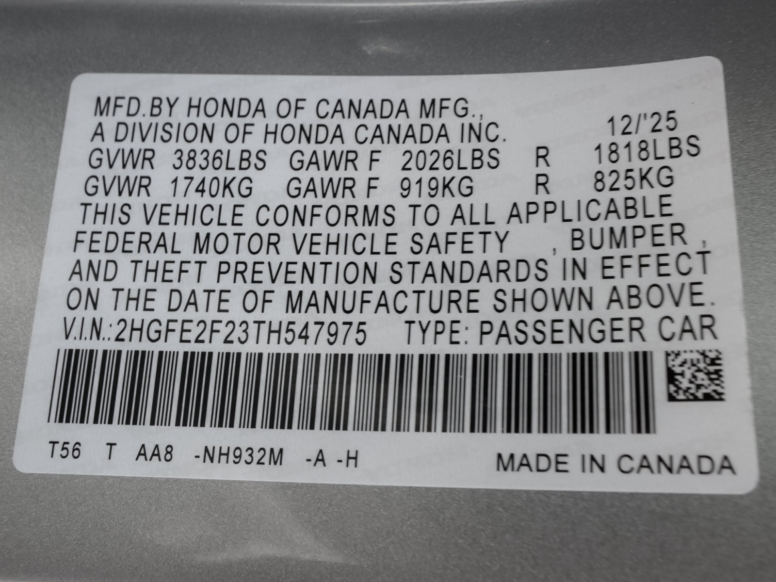 Used 2026 Honda Civic LX image 11