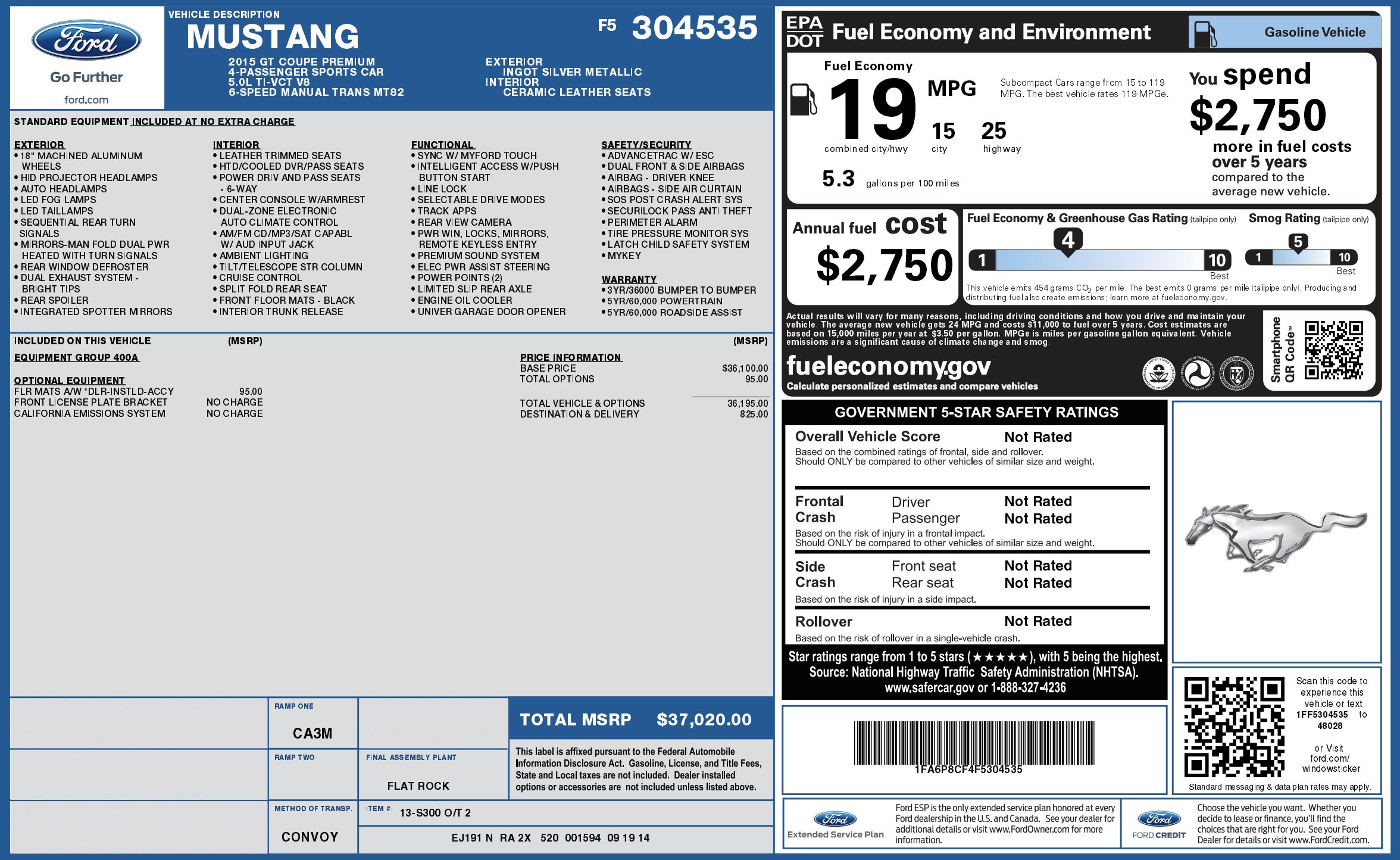 Used 2015 Ford Mustang GT Premium image 3