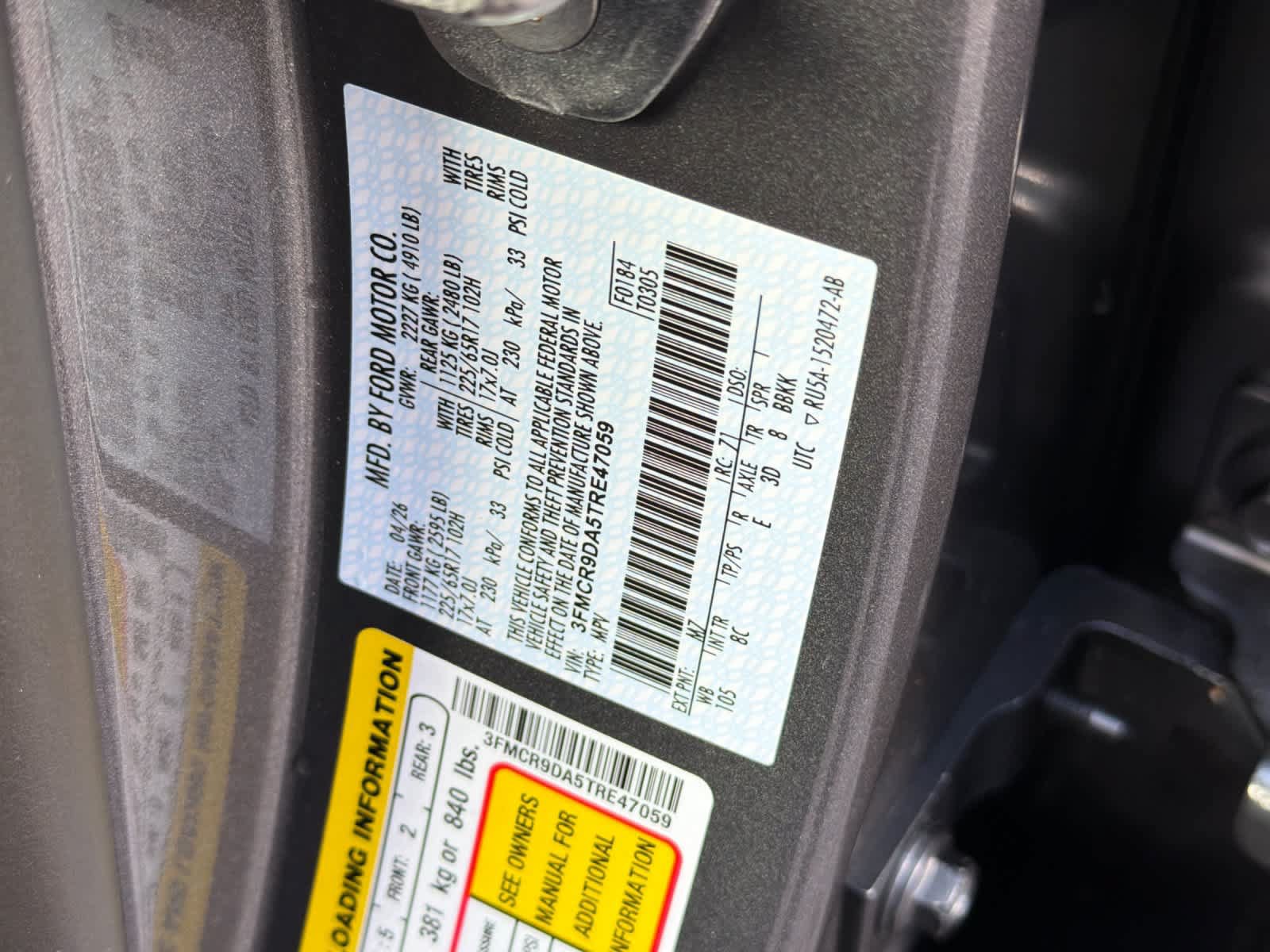 Certified 2026 Ford Bronco Sport Badlands AWD/4WD image 27