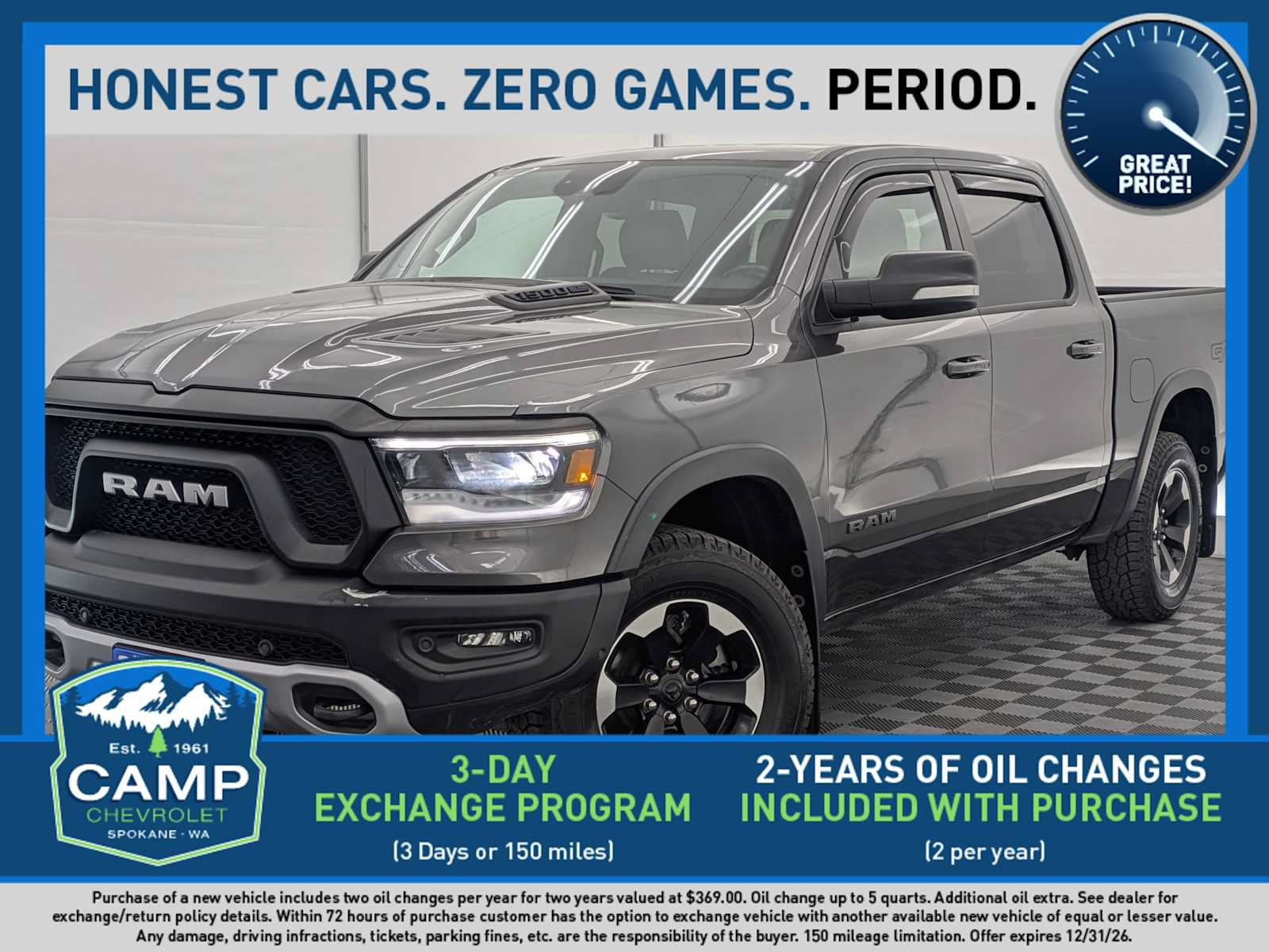 Used 2022 RAM 1500 Rebel w/ G/T Package AWD/4WD image 1