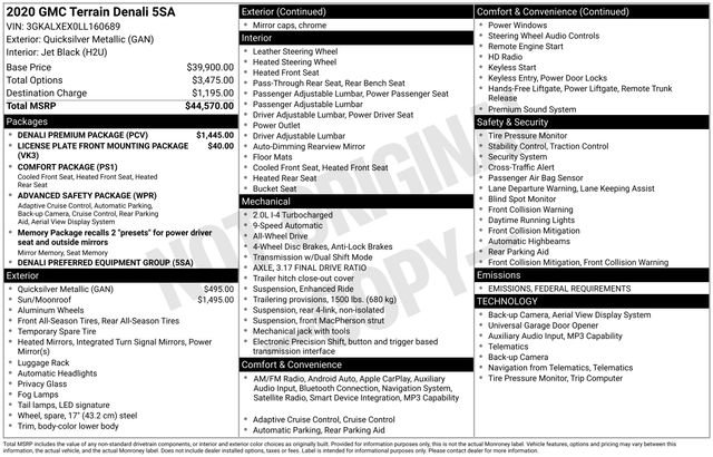 Used 2020 GMC Terrain Denali w/ Denali Premium Package image 4