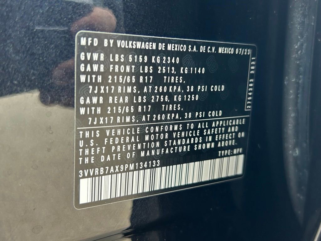 Certified 2023 Volkswagen Tiguan S w/ IQ.Drive Package FWD image 61