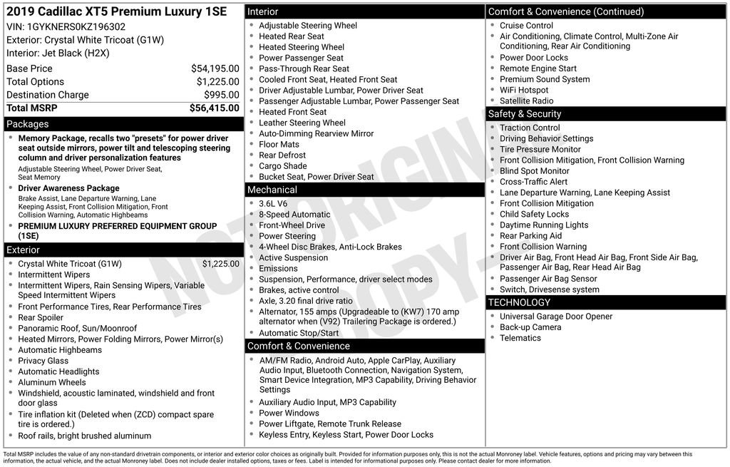 Used 2019 Cadillac XT5 Premium Luxury image 4