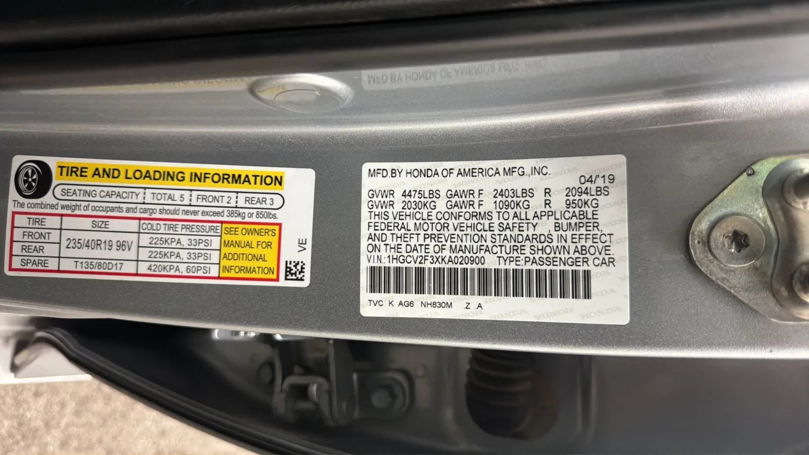 Used 2019 Honda Accord Sport image 29