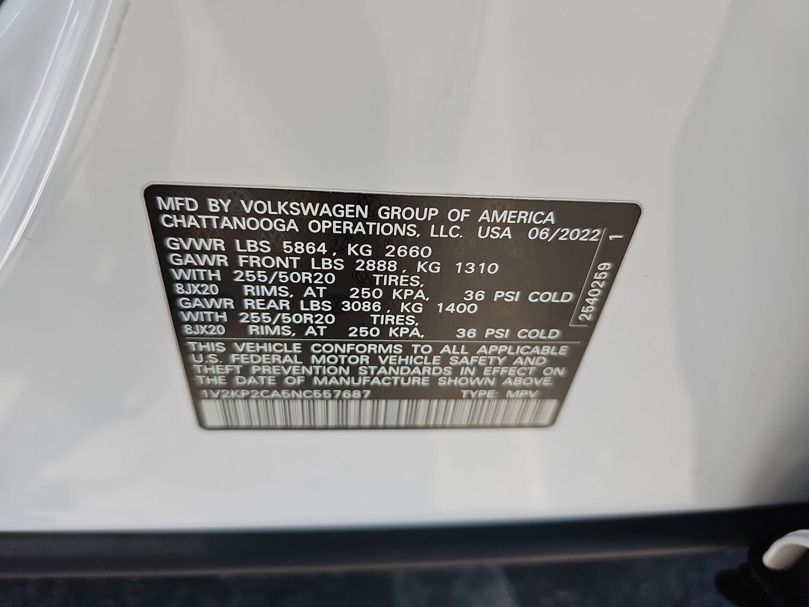 Used 2022 Volkswagen Atlas SE AWD/4WD image 37