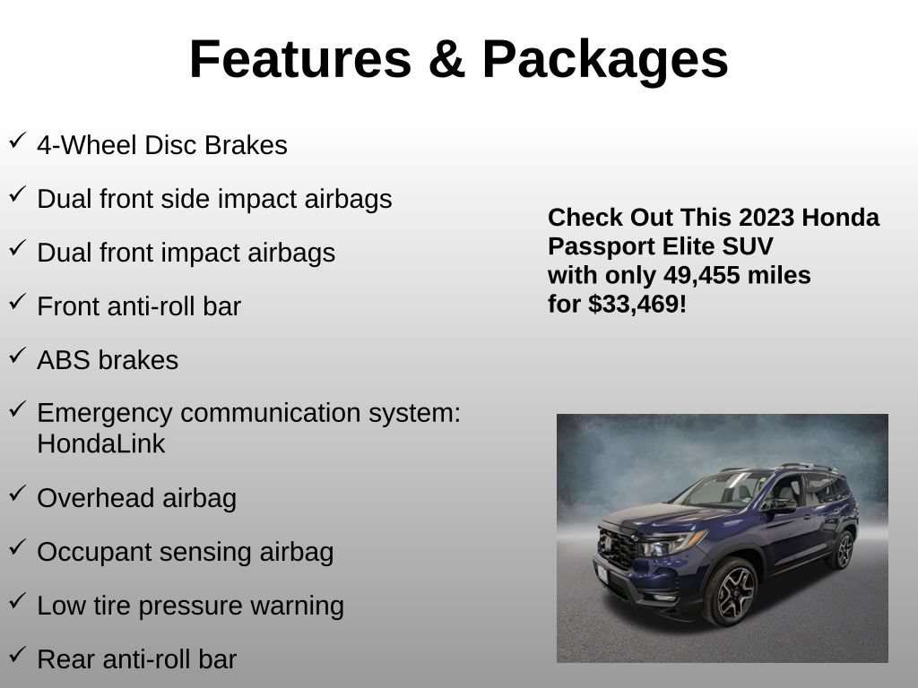 Certified 2023 Honda Passport Elite image 16