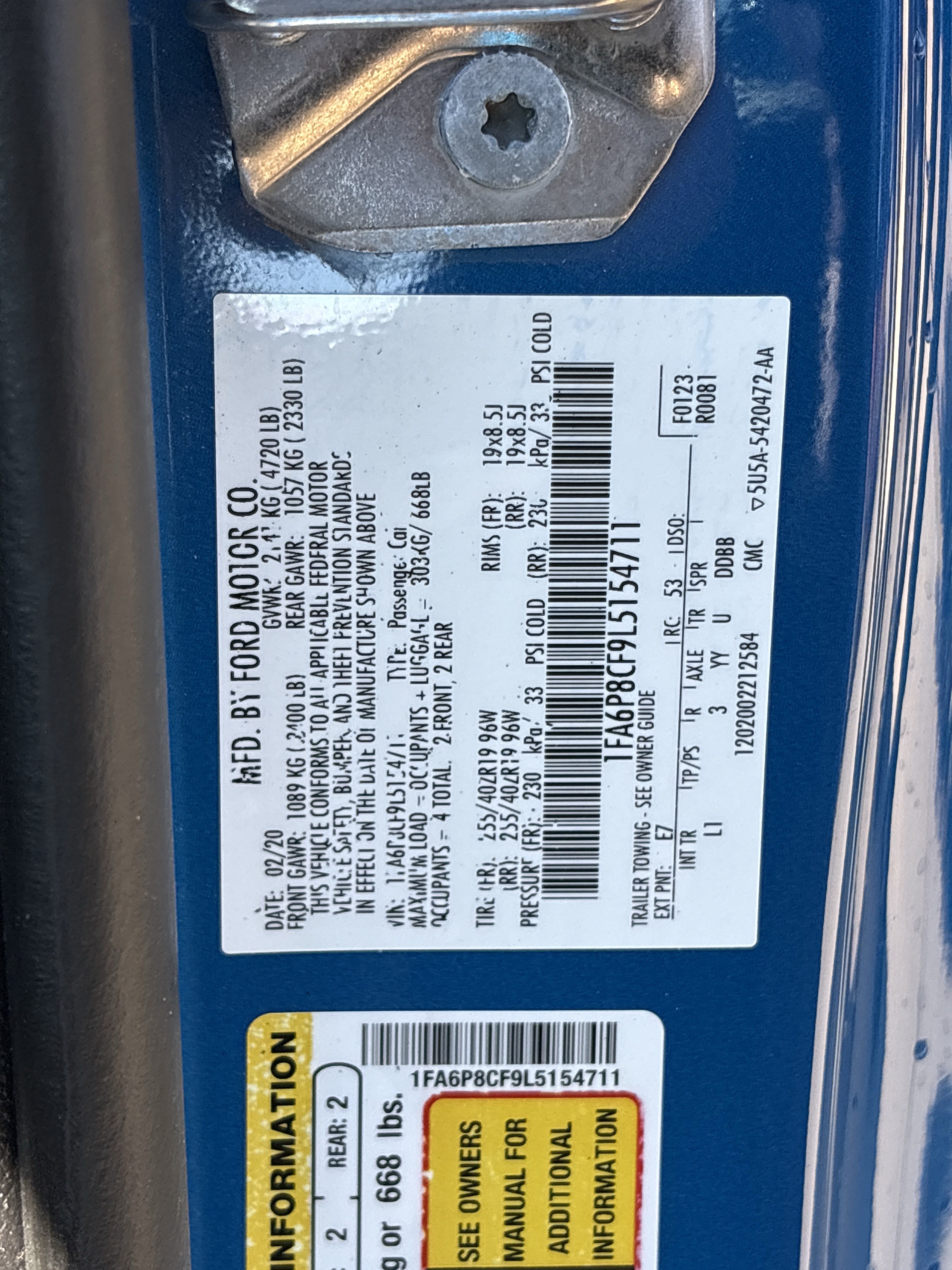 Used 2020 Ford Mustang GT Premium w/ Equipment Group 401A RWD image 34