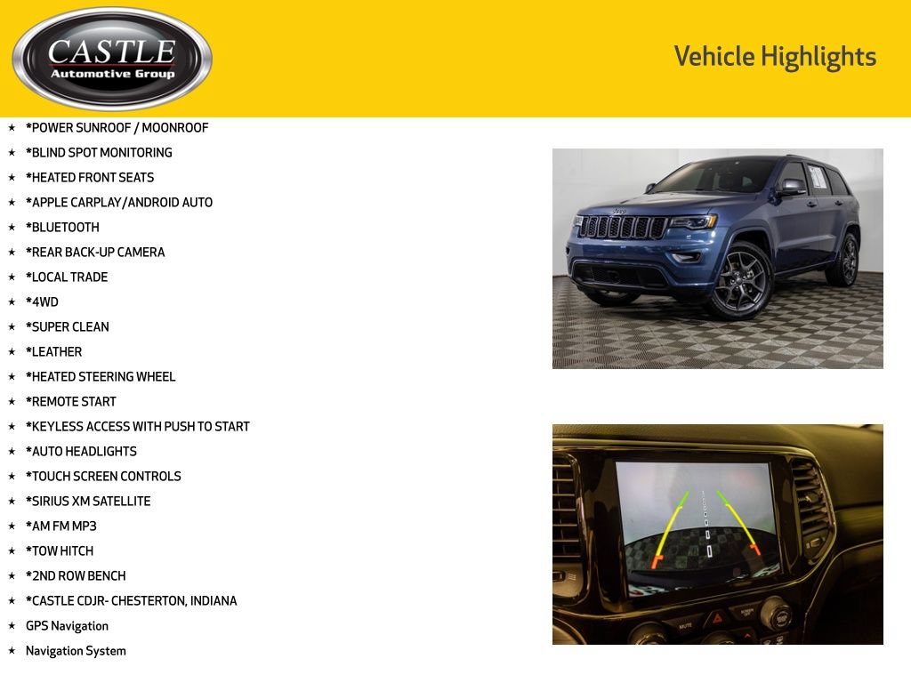 Used 2021 Jeep Grand Cherokee Limited w/ Quick Order Package 28K 80th AWD/4WD image 3