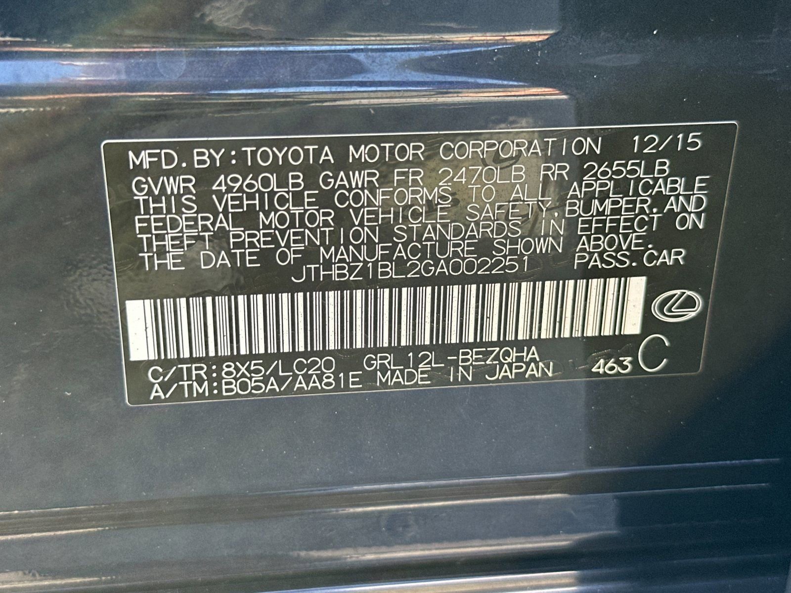Used 2016 Lexus GS 350 RWD image 34