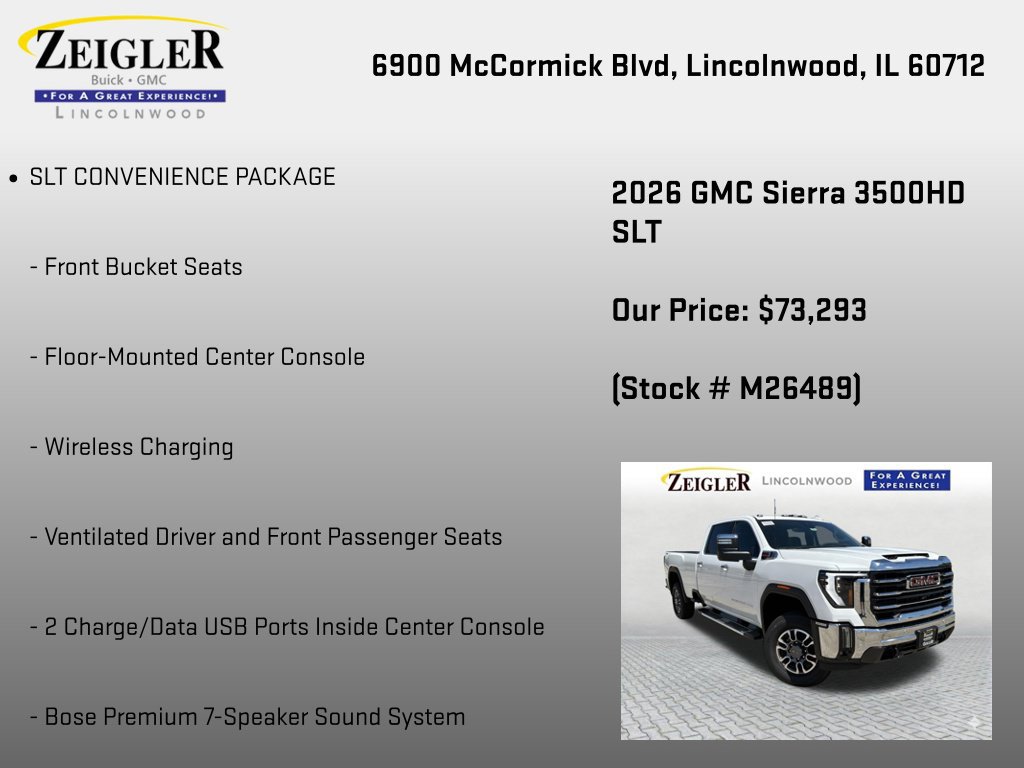 New 2026 GMC Sierra 3500 SLT AWD/4WD image 6