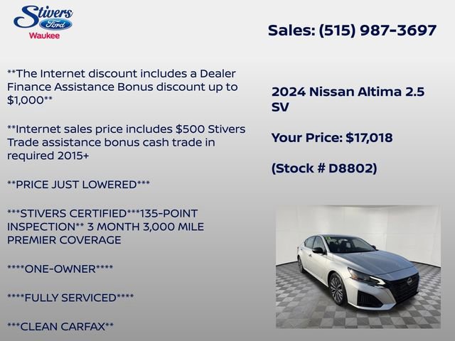 Used 2024 Nissan Altima 2.5 SV image 7