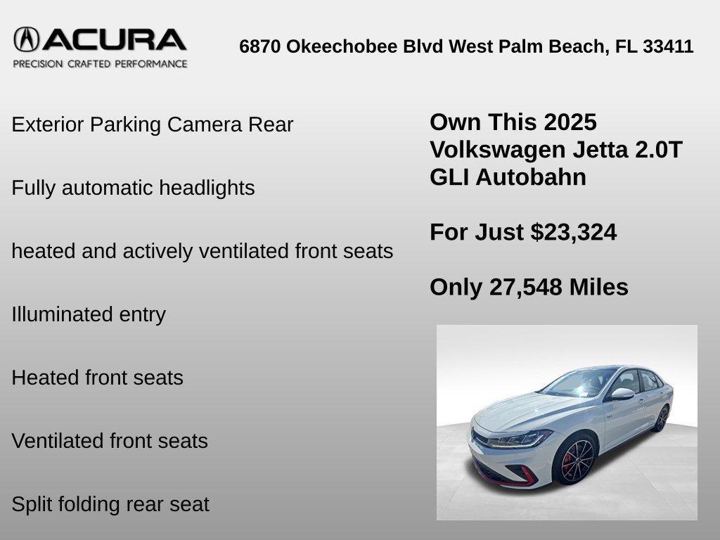 Used 2025 Volkswagen Jetta GLI Autobahn FWD image 18
