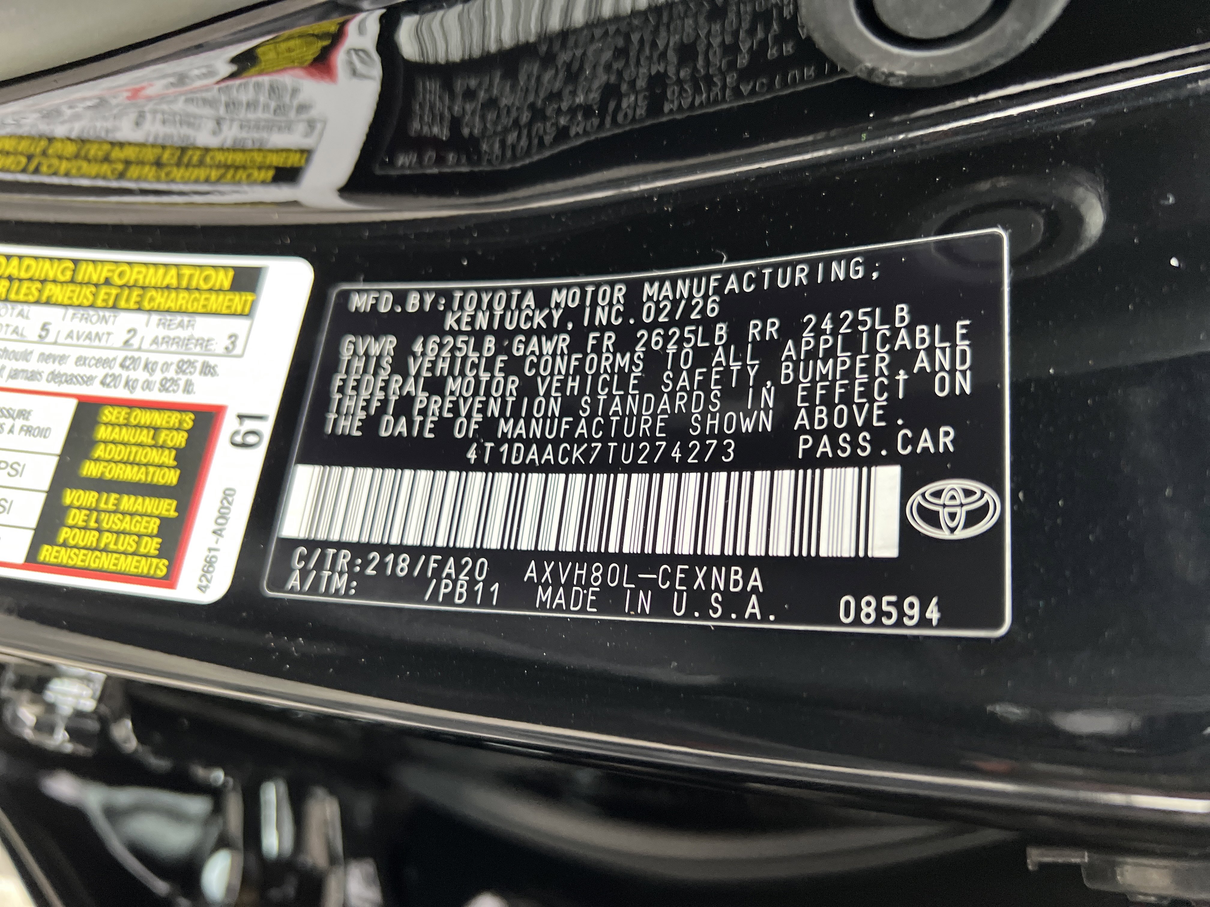 New 2026 Toyota Camry LE image 8