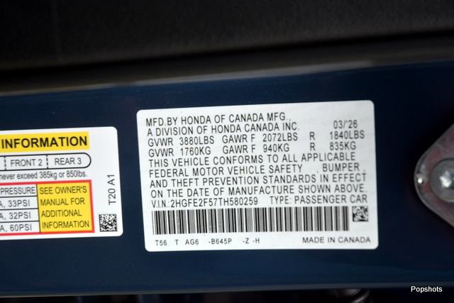 New 2026 Honda Civic Sport image 17