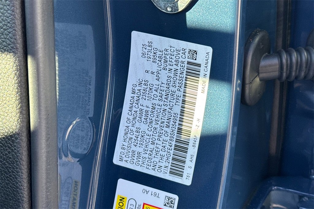 Certified 2025 Honda Civic Sport image 26