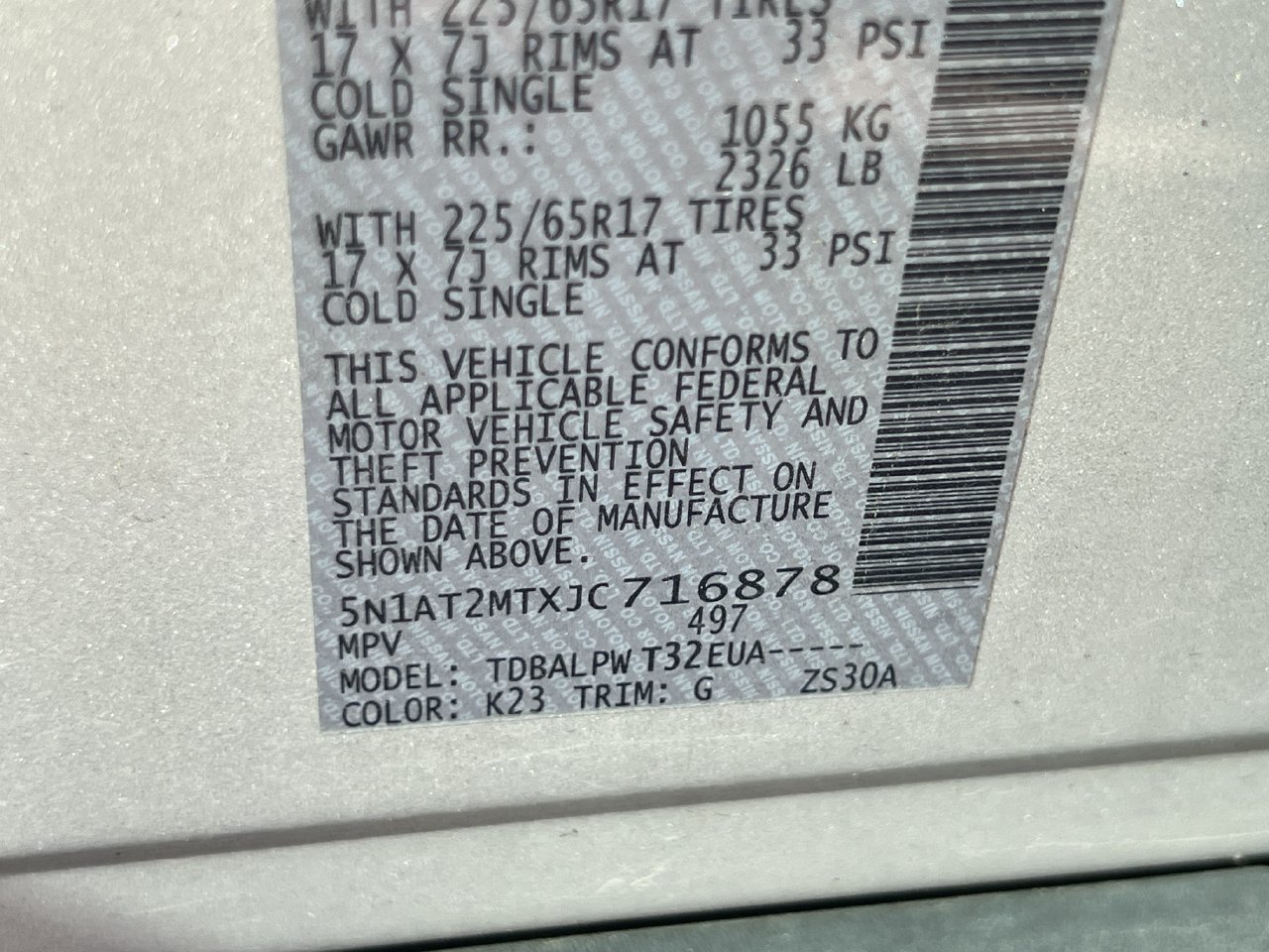 Used 2018 Nissan Rogue S FWD image 9