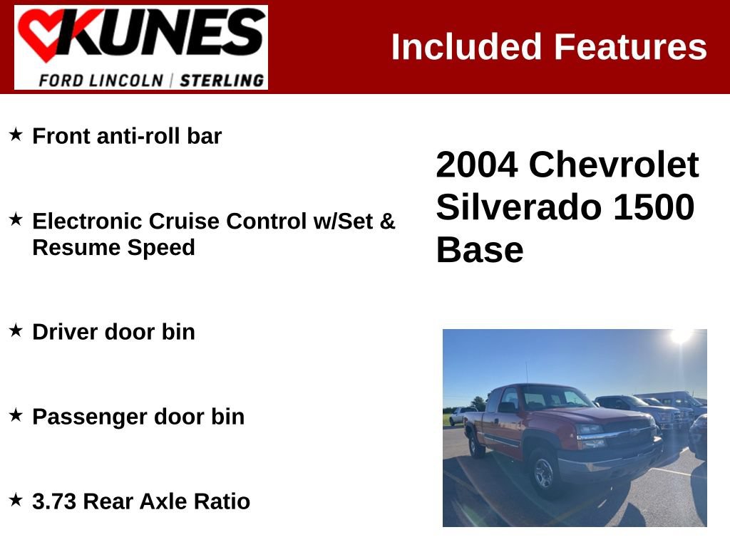 Used 2004 Chevrolet Silverado 1500 4x4 Extended Cab w/ Light Duty Power Package image 2