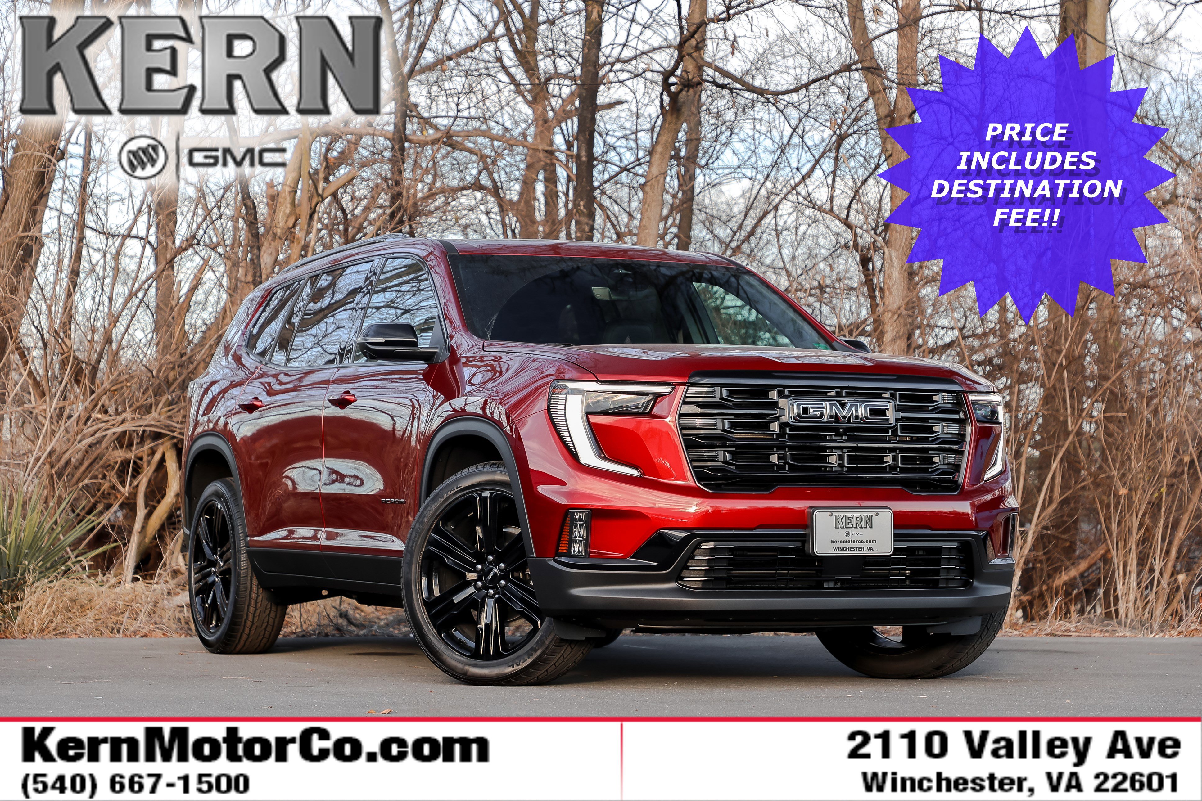 New 2026 GMC Acadia Elevation w/ Black Edition