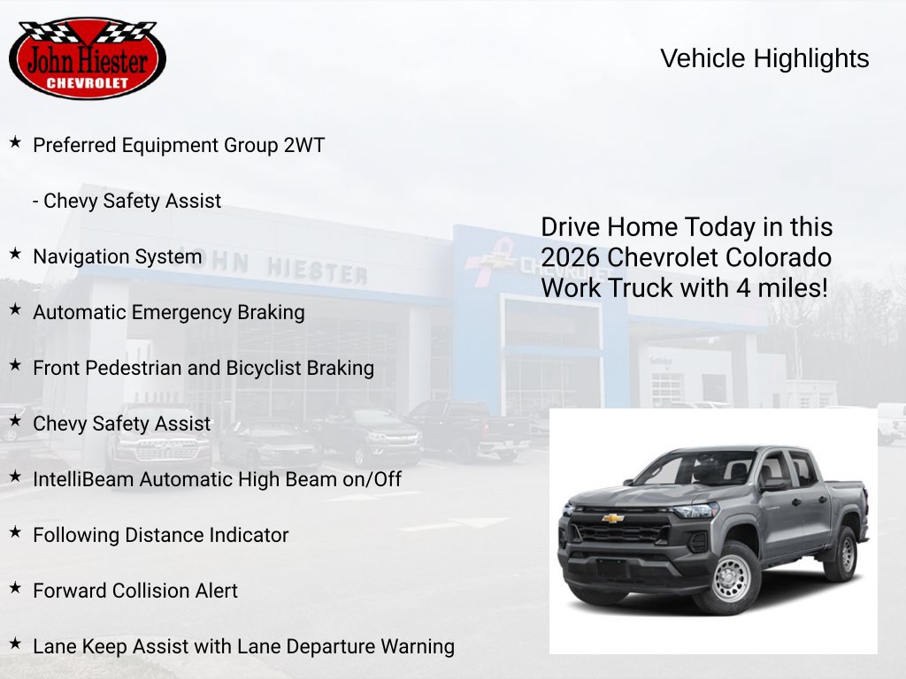 New 2026 Chevrolet Colorado W/T RWD image 3
