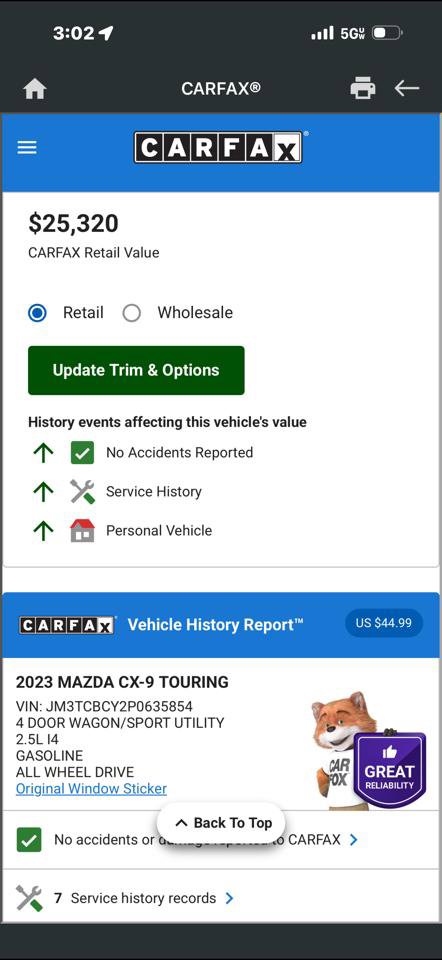 Used 2023 MAZDA CX-9 Touring AWD/4WD image 21