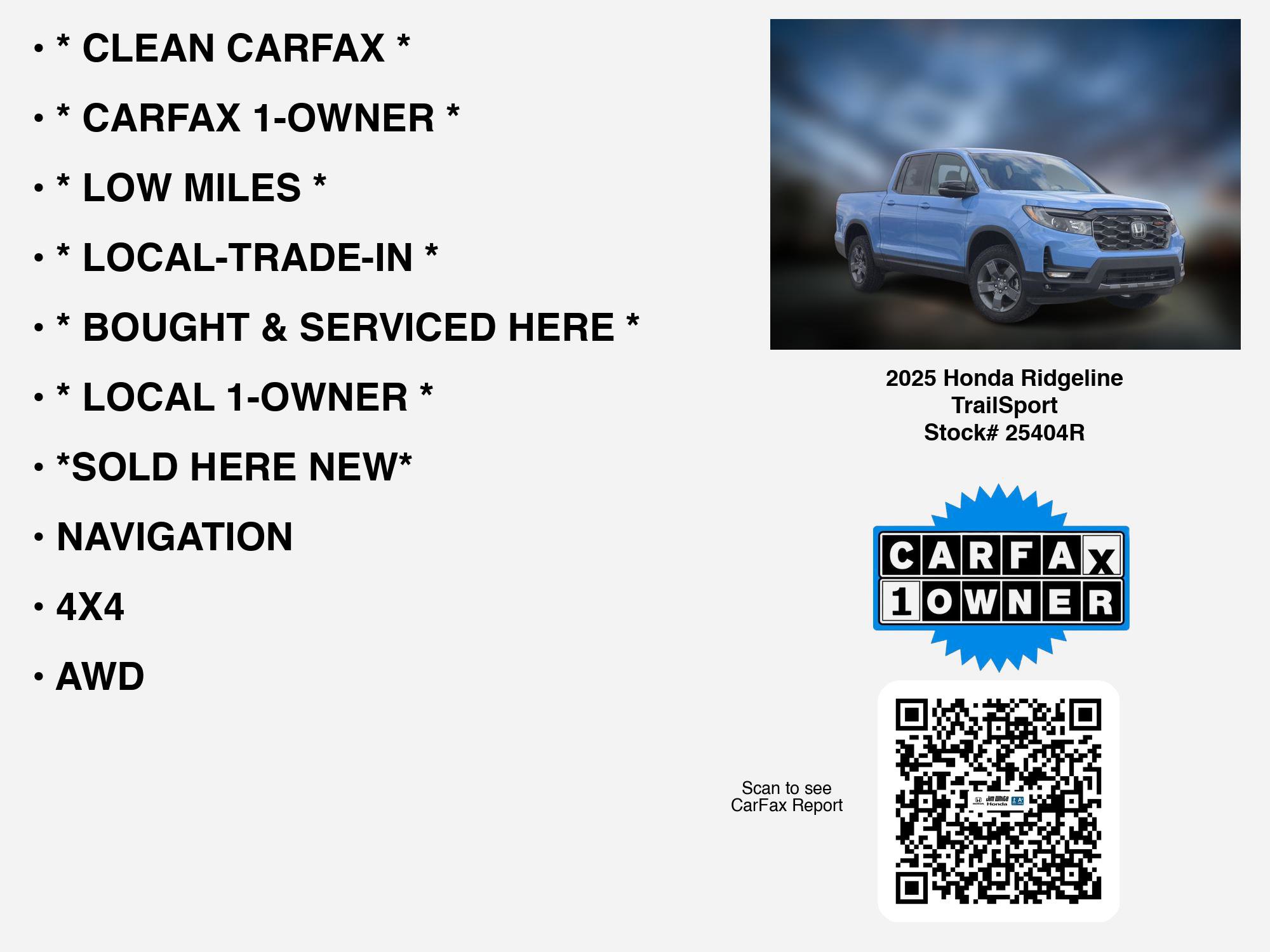 Certified 2025 Honda Ridgeline TrailSport image 7