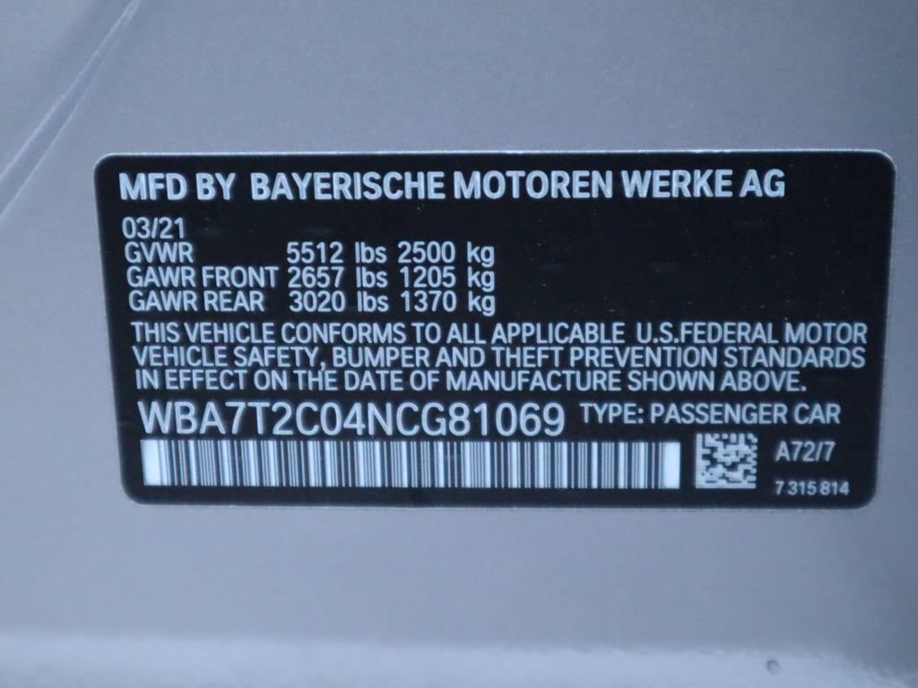 Used 2022 BMW 740i w/ Premium Package RWD image 21