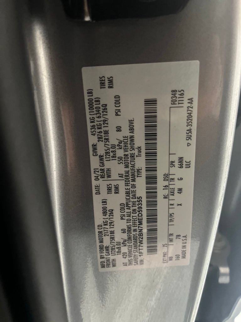 Used 2021 Ford F250 Platinum w/ Tremor Off-Road Package AWD/4WD image 83