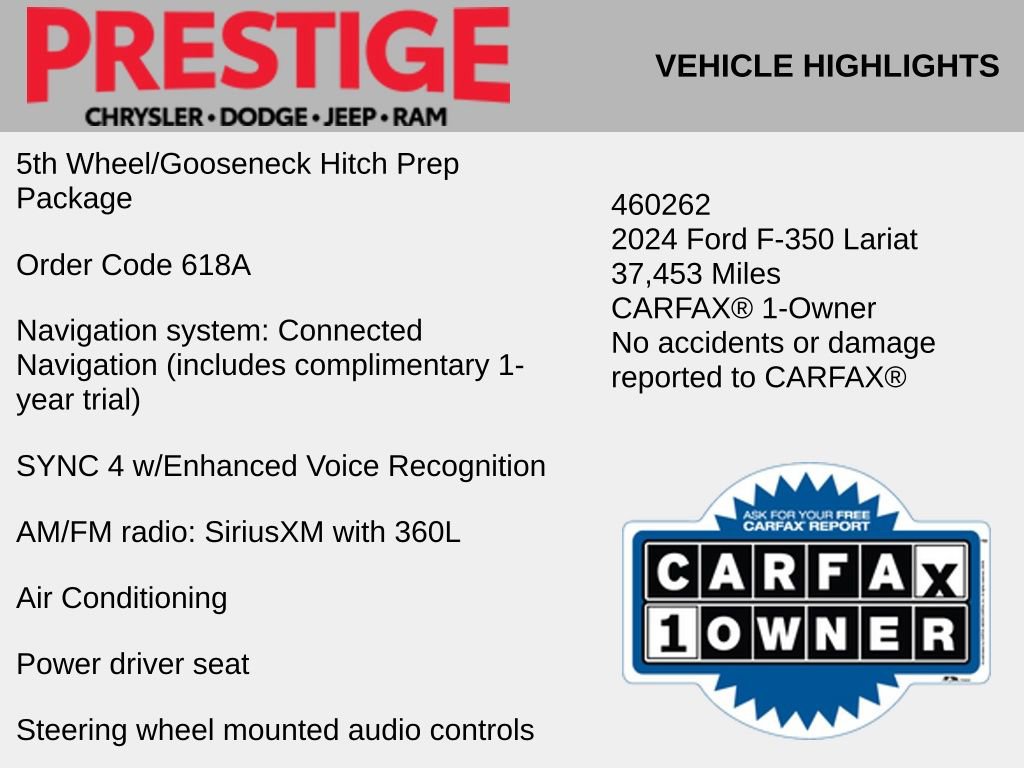Used 2024 Ford F350 Lariat w/ Chrome Package AWD/4WD image 4