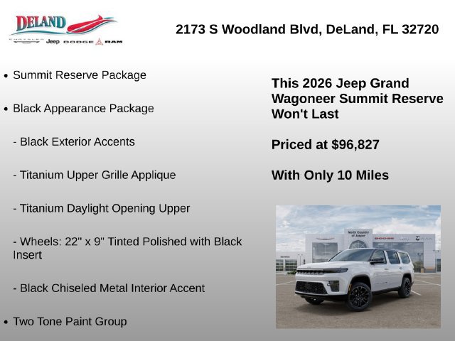 New 2026 Jeep Grand Wagoneer Summit AWD/4WD image 22
